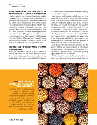 What is your vision for the smart food initiative? & what led to the initiation of smart food and why?