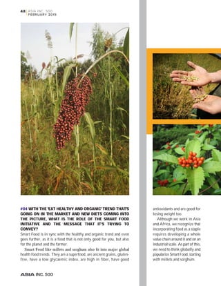 What is your vision for the smart food initiative? & what led to the initiation of smart food and why?