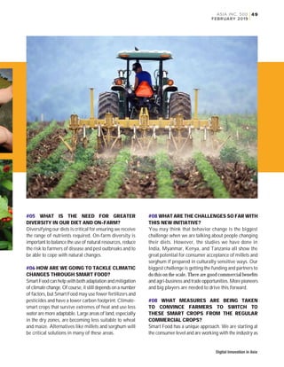 What is your vision for the smart food initiative? & what led to the initiation of smart food and why?