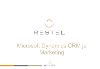 Microsoft Dynamics CRM ja
Marketing
 