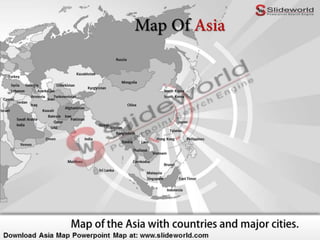 Asia Map Powerpoint Map - SlideWorld
