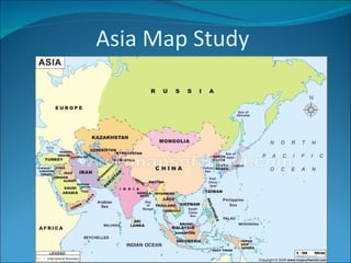 Asia Map Study 