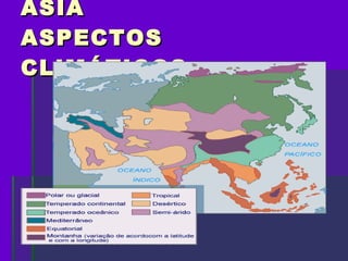ÁSIA  ASPECTOS CLIMÁTICOS 