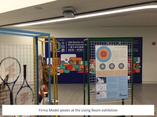 Firma Model poster at the Living Room exhibition
 
