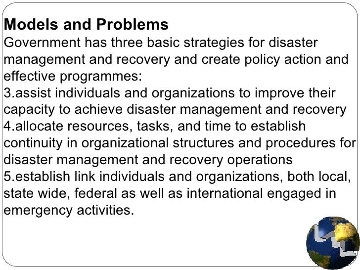 Natural Disaster Government Response Procedures Natural Disaster Government Response Procedures