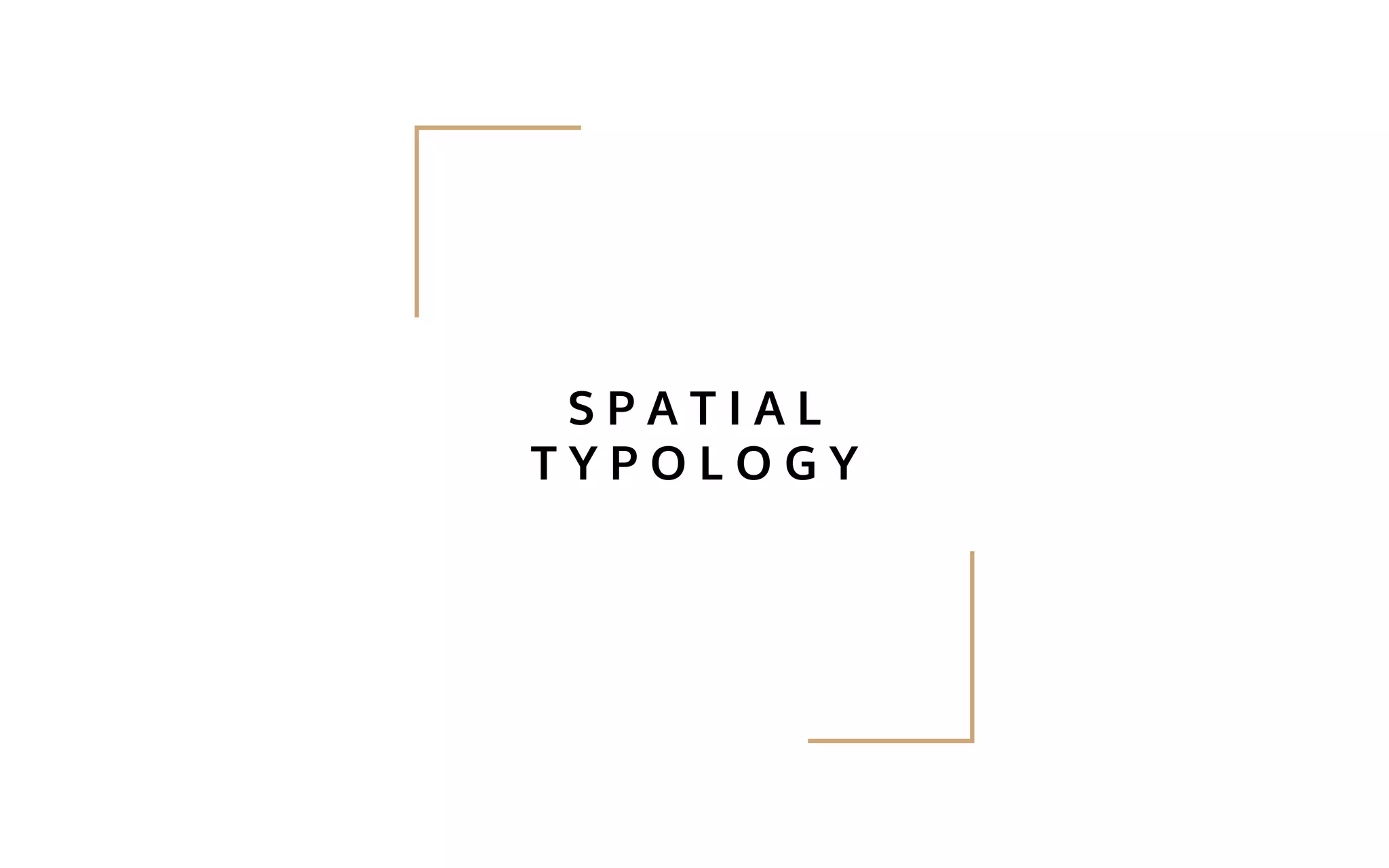 S P A T I A L
T Y P O L O G Y
 