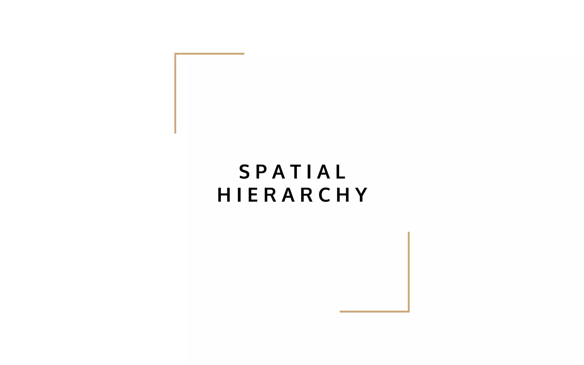 S P A T I A L
H I E R A R C H Y
 