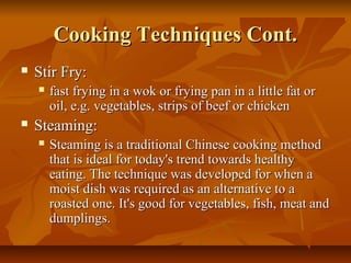 Cooking Methods In China Asian cuisine | PPT