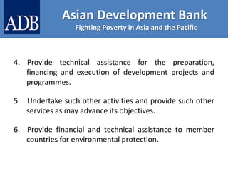 Asian development bank (ADB) | PPTX