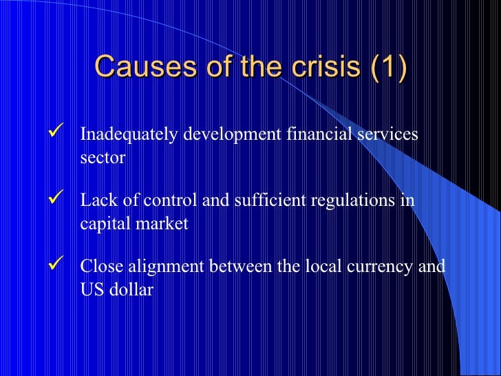 Cause of asian financial crisis