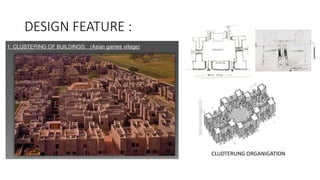 DESIGN FEATURE :
CLUDTERUNG ORGANIGATION
 