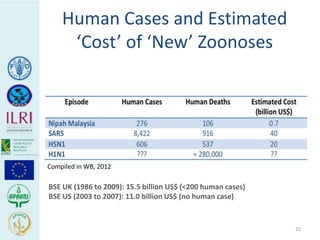 Human health risks at the animal-human interface 
