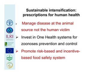 Health at the livestock‐policy interface