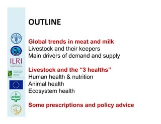 Health at the livestock‐policy interface
