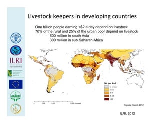 Health at the livestock‐policy interface