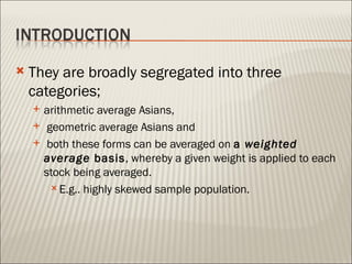 Asian options | PPT