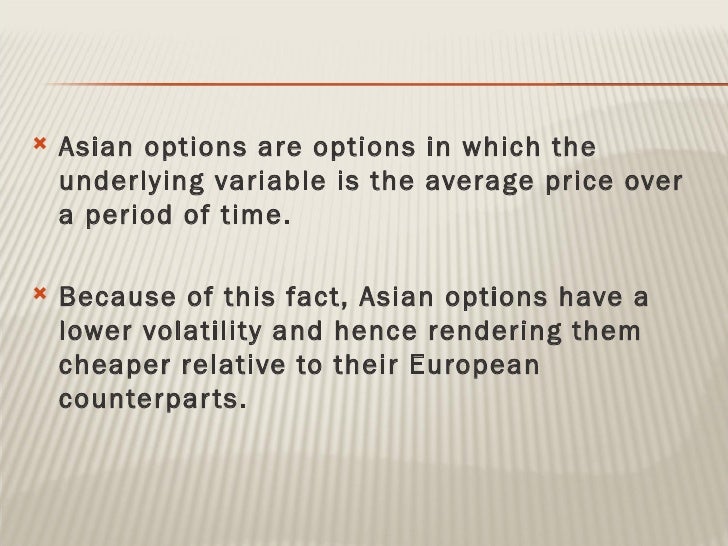 Asian options