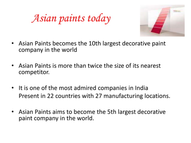 Asian paint ppt | PPT