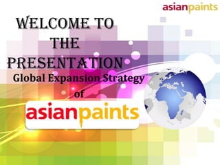 Welcome To
    The
Presentation
Global Expansion Strategy
           of
 