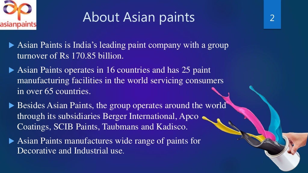 Asian paints- Product mix