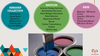 Marketing Management Project on ASIAN PAINTS | PPTX