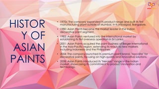 Asian Paints Revenue Model, Market Share | PDF