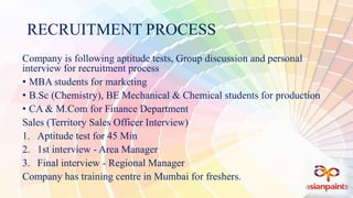 Asian paints Sales and Distribution strategy | PPTX