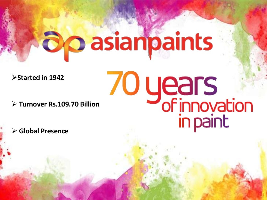 Asian paints marketing ppt