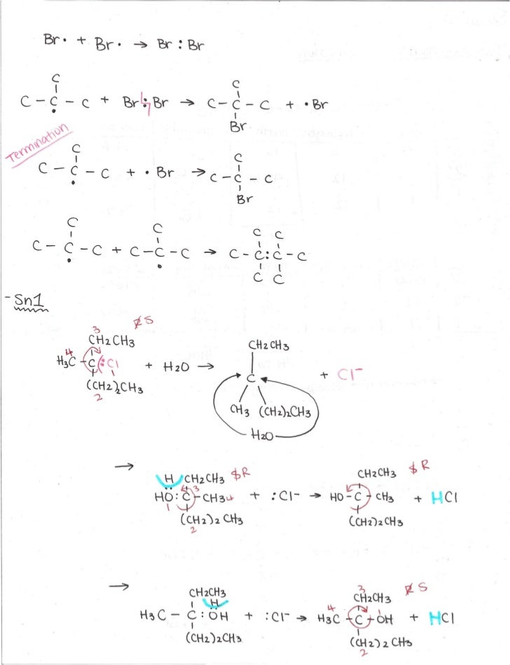 Mono chlorination and bromination