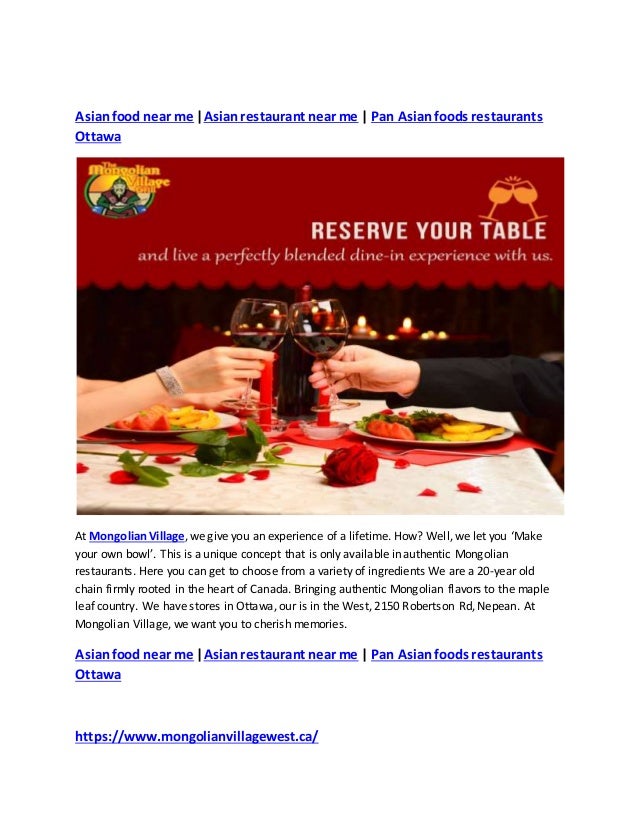 Asian food near me Asian restaurant near me Pan Asian foods restaurants Ottawa