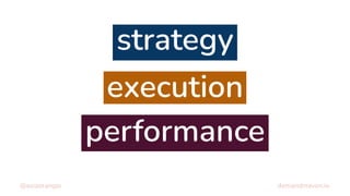 strategy
@asiaorangio demandmaven.io
execution
performance
 