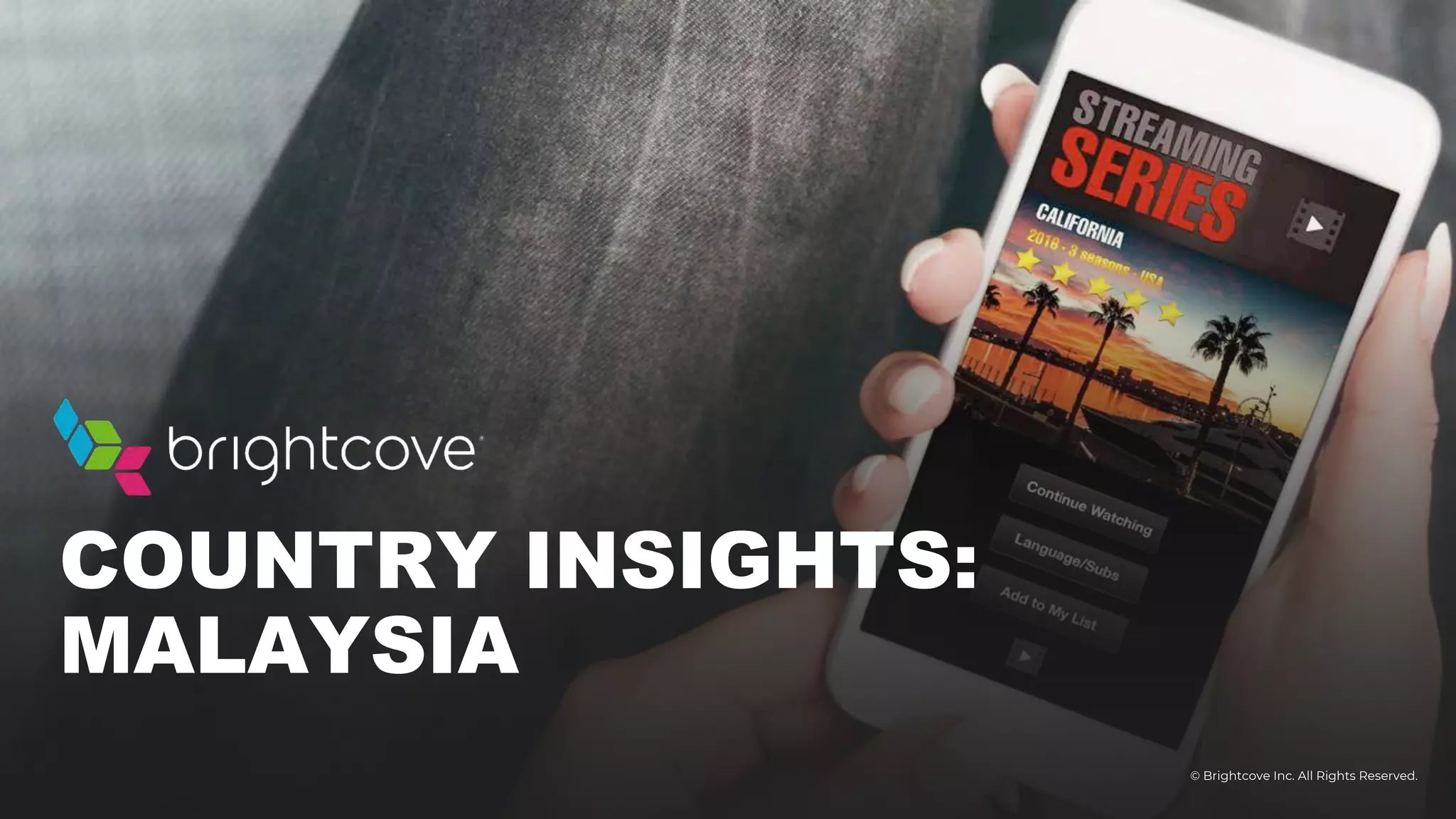 © Brightcove Inc. All Rights Reserved.
COUNTRY INSIGHTS:
MALAYSIA
 