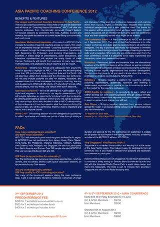 Asia pacific coaching conference 4th and 5th september 2012 | PDF