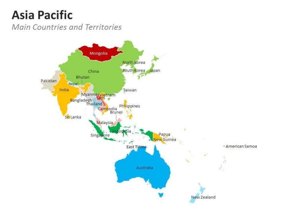 R Plot Map Asia Pacific Countries 