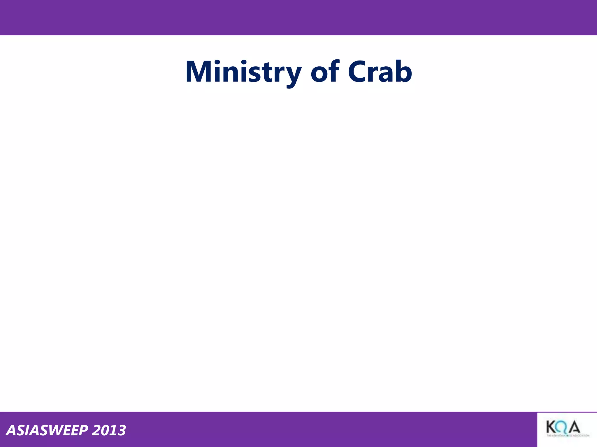 Ministry of Crab

ASIASWEEP 2013

 