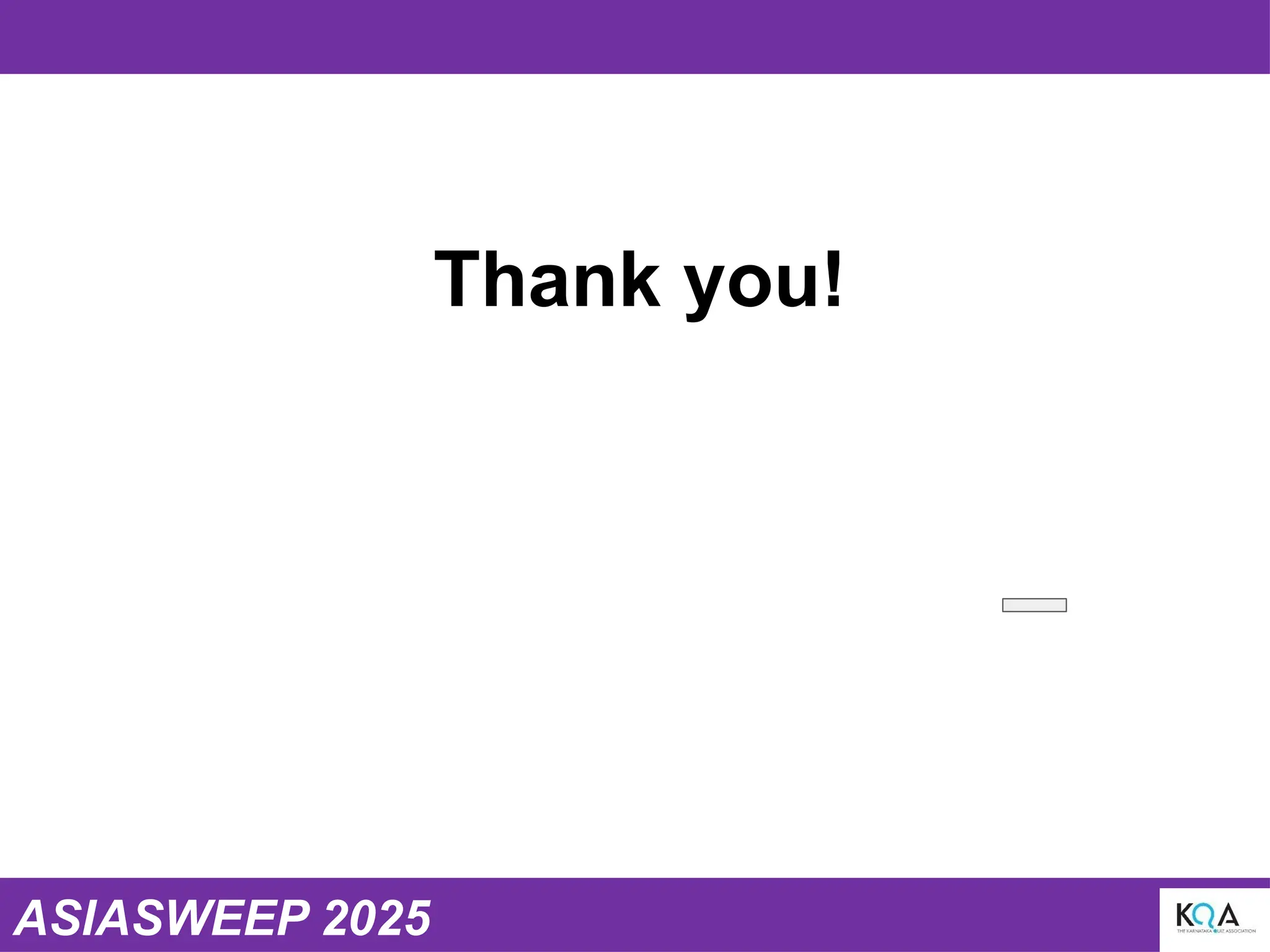 ASIASWEEP 2025
Thank you!
 