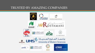 TRUSTED BY AMAZING COMPANIES
 