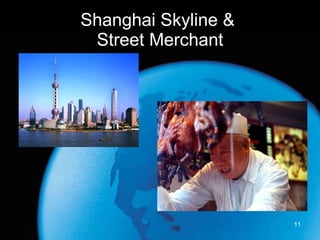Shanghai Skyline &  Street Merchant 