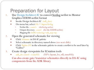 ASIC CAD Seminar which represents asic d | PDF