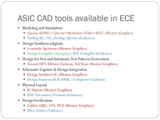 ASIC CAD Seminar which represents asic d | PDF
