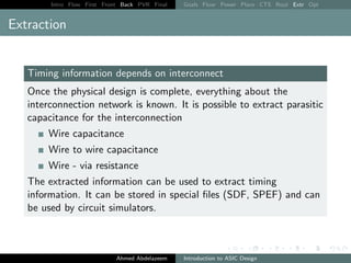 Asic Extract File ASIC Design Flow | PDF