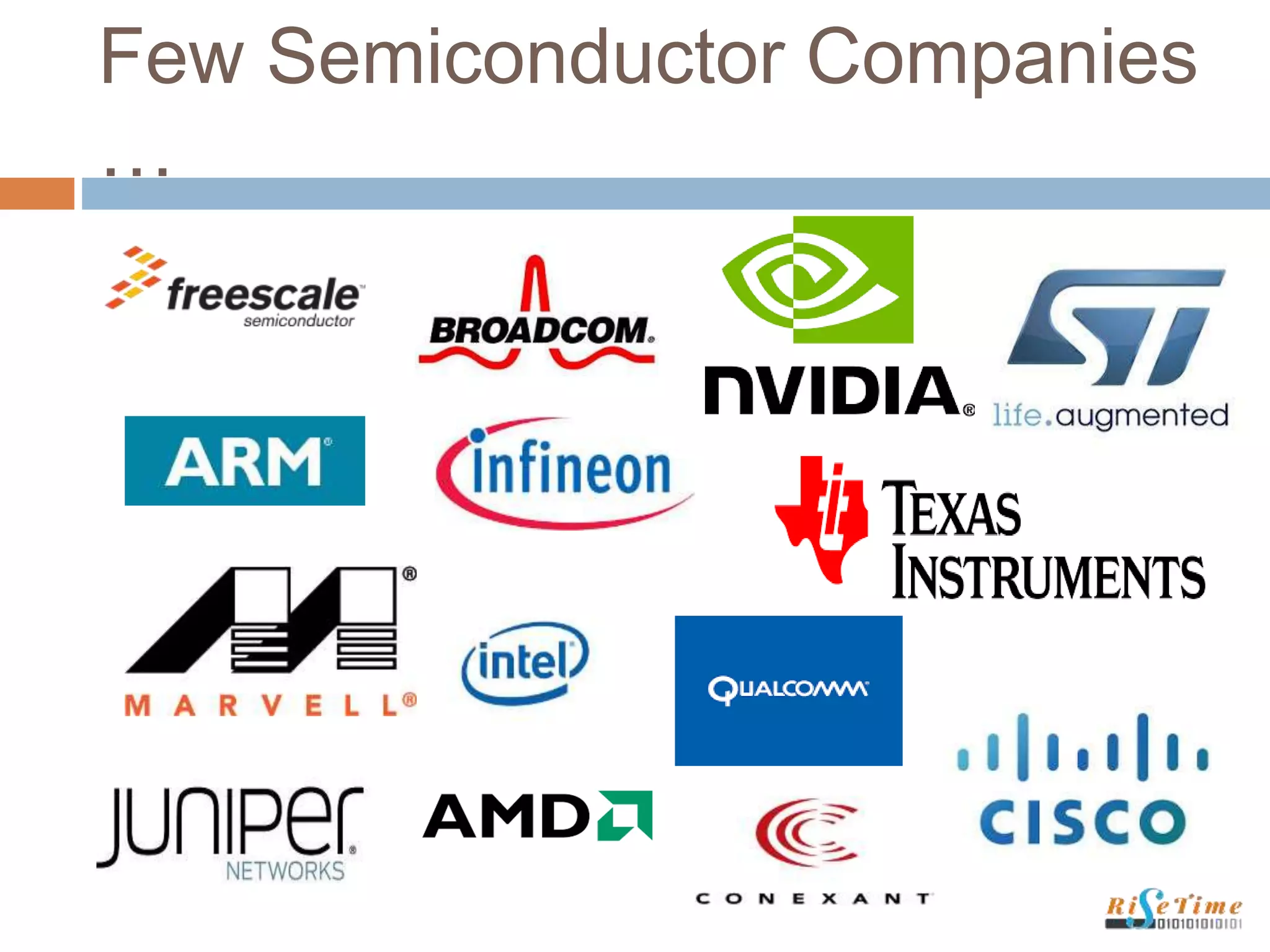 Few Semiconductor Companies
…
 