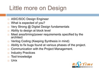 ASIC Design Flow | PPTX