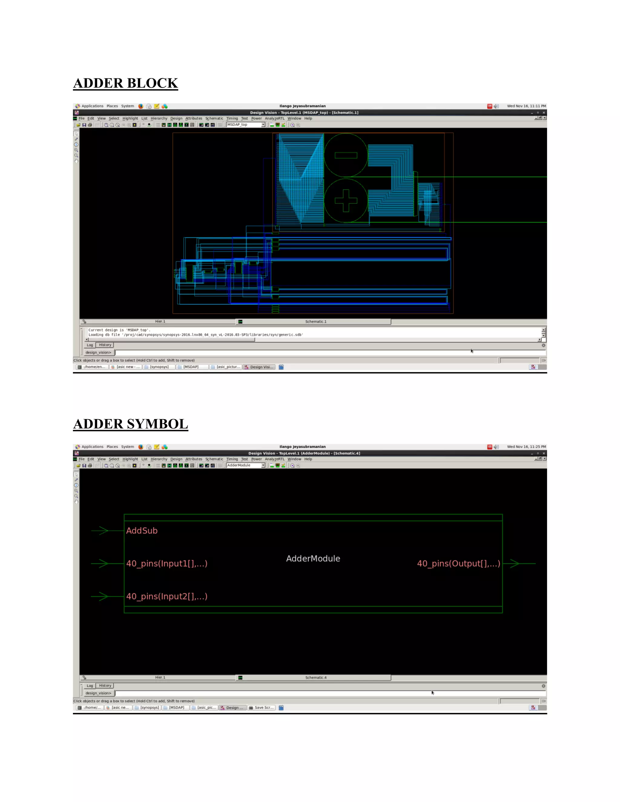 ADDER BLOCK
ADDER SYMBOL
 