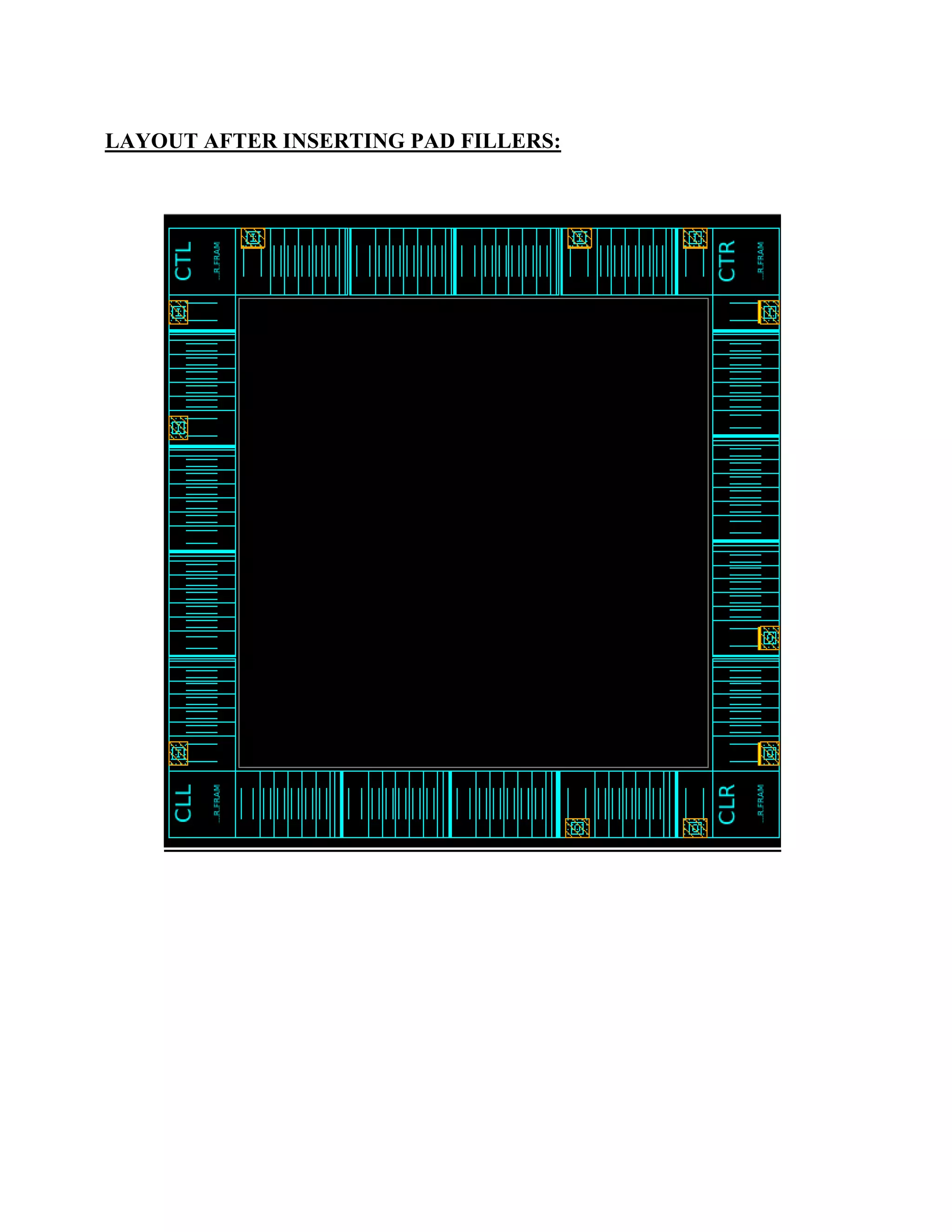 LAYOUT AFTER INSERTING PAD FILLERS:
 