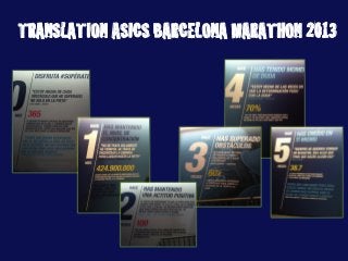 TRANSLATION ASICS BARCELONA MARATHON 2013!
 