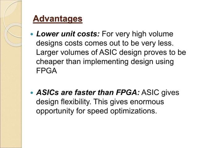 ASIC VS FPGA.ppt | Programming Languages | Computing