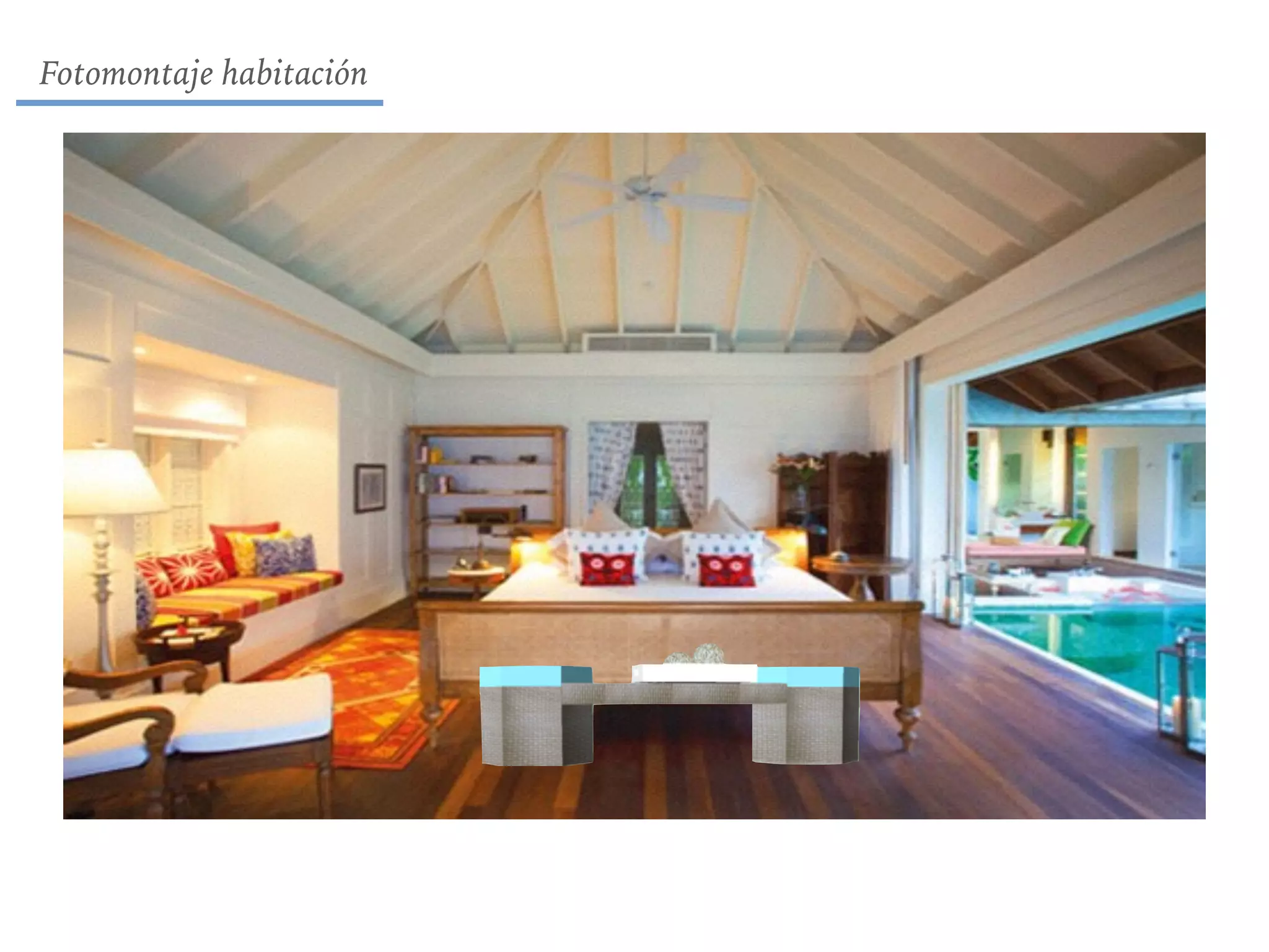 Fotomontaje habitación
 