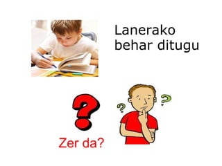 Lanerako behar ditugu Zer da? 