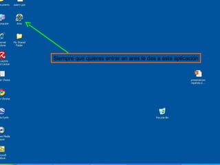Siempre que quieras entrar en ares le das a esta aplicación 